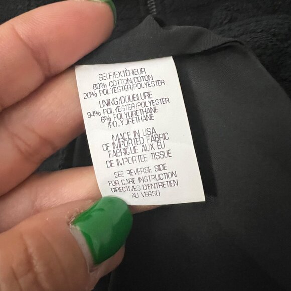 Theory Black Sayidres Tweed Front Zipper Sleeveless Fit Flare Mini Dress 2 NEW - Picture 4 of 5